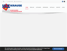 Tablet Screenshot of klz.de