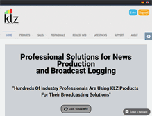 Tablet Screenshot of klz.com